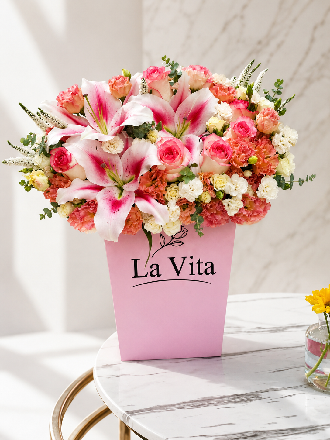 ChatGPT Image ۱۲ خرداد ۱۴۰۵، ۱۸_۵۰_۱۹ باکس گلدانی هارمونی صورتی - تصویر 1